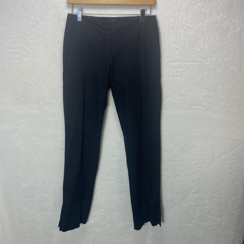 VTG Express Womens Black‎ Slim Leg Stretch Pants Size 6 Petite Activewear